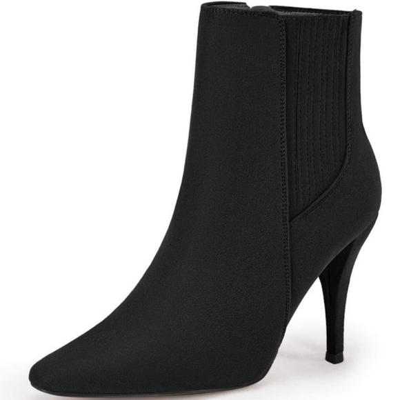 Black Ankle Boots NWOT - Picture 1 of 16
